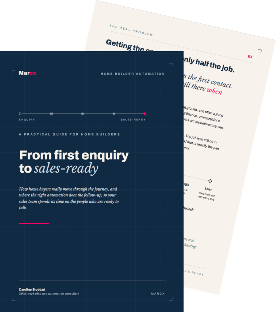 Cover of the guide From first enquiry to sales-ready